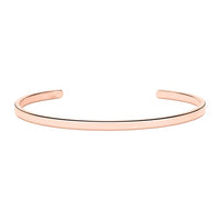 Offener Armreif aus rosévergoldetem Edelstahl