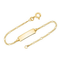 Armband mit Gravurplatte aus 333er Gold