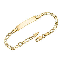 Armband mit Gravurplatte aus vergoldetem 925er Silber