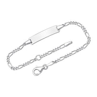 Armband mit Gravurplatte aus 925er Silber