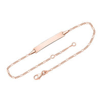 Armband mit Gravurplatte aus 375er Gold