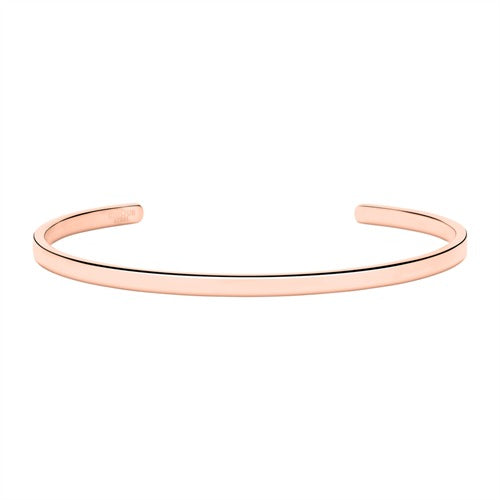 Offener Armreif aus rosévergoldetem Edelstahl
