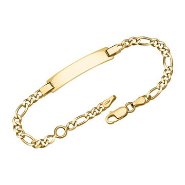Armband mit Gravurplatte aus vergoldetem 925er Silber