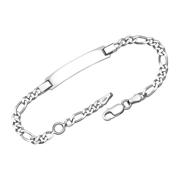 Armband mit Gravurplatte aus 925er Silber