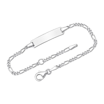 Armband mit Gravurplatte aus 925er Silber