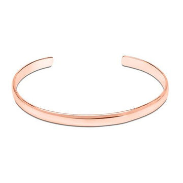 Offener Armreif aus rosévergoldetem 925er Silber