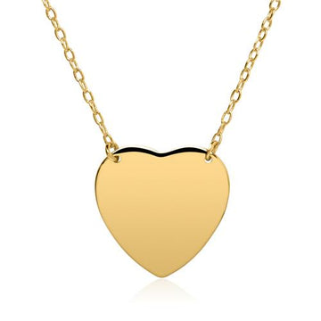 Kette mit Herzanhänger aus vergoldetem 925er Silber