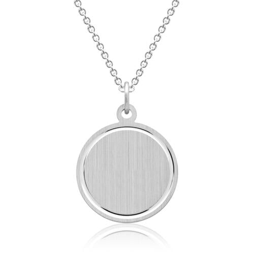 Kette mit rundem Anhänger aus 925er Silber