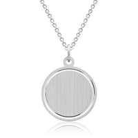 Kette mit rundem Anhänger aus 925er Silber